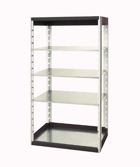 bott cubio étagère 1050x525x2000mm 4 étagères ral 7016
