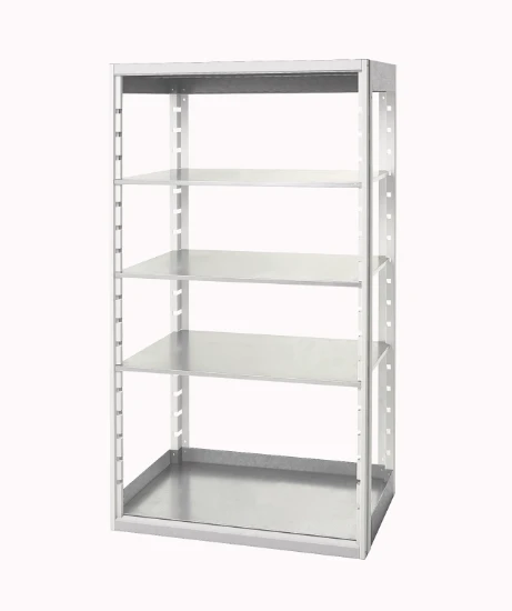 bott cubio étagère 1050x650x2000mm 4 étagères ral 7035
