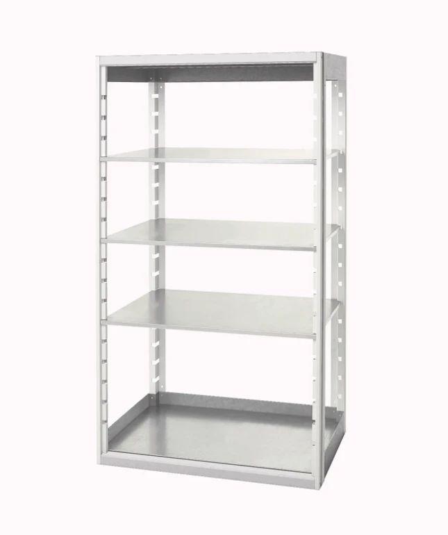 bott cubio étagère 1050x650x2000mm 4 étagères ral 7035