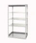 bott cubio étagère 1050x650x2000mm 4 étagères ral 7035