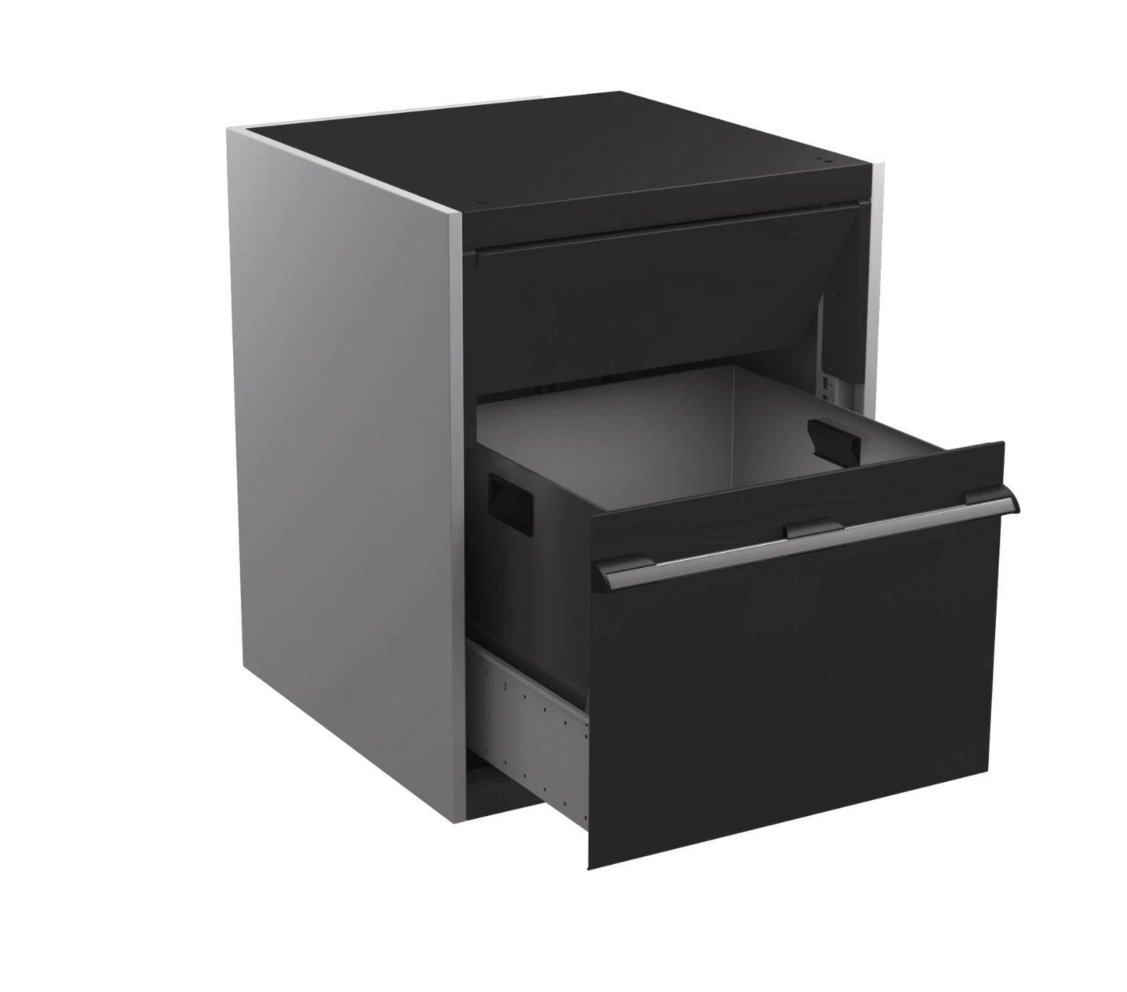 bott Cubio kast met afvalbak 525x650x800mm RAL 7016