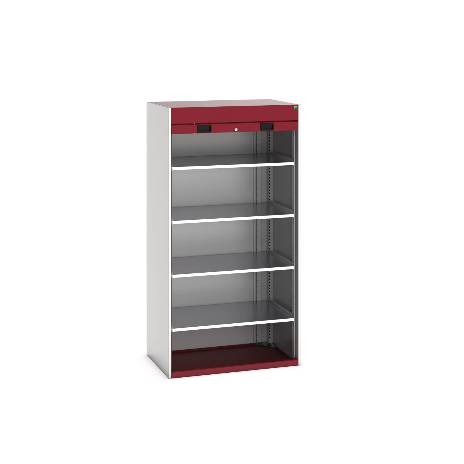 bott Cubio systeemkast 4 legborden hoogte 2000 mm RAL 3004