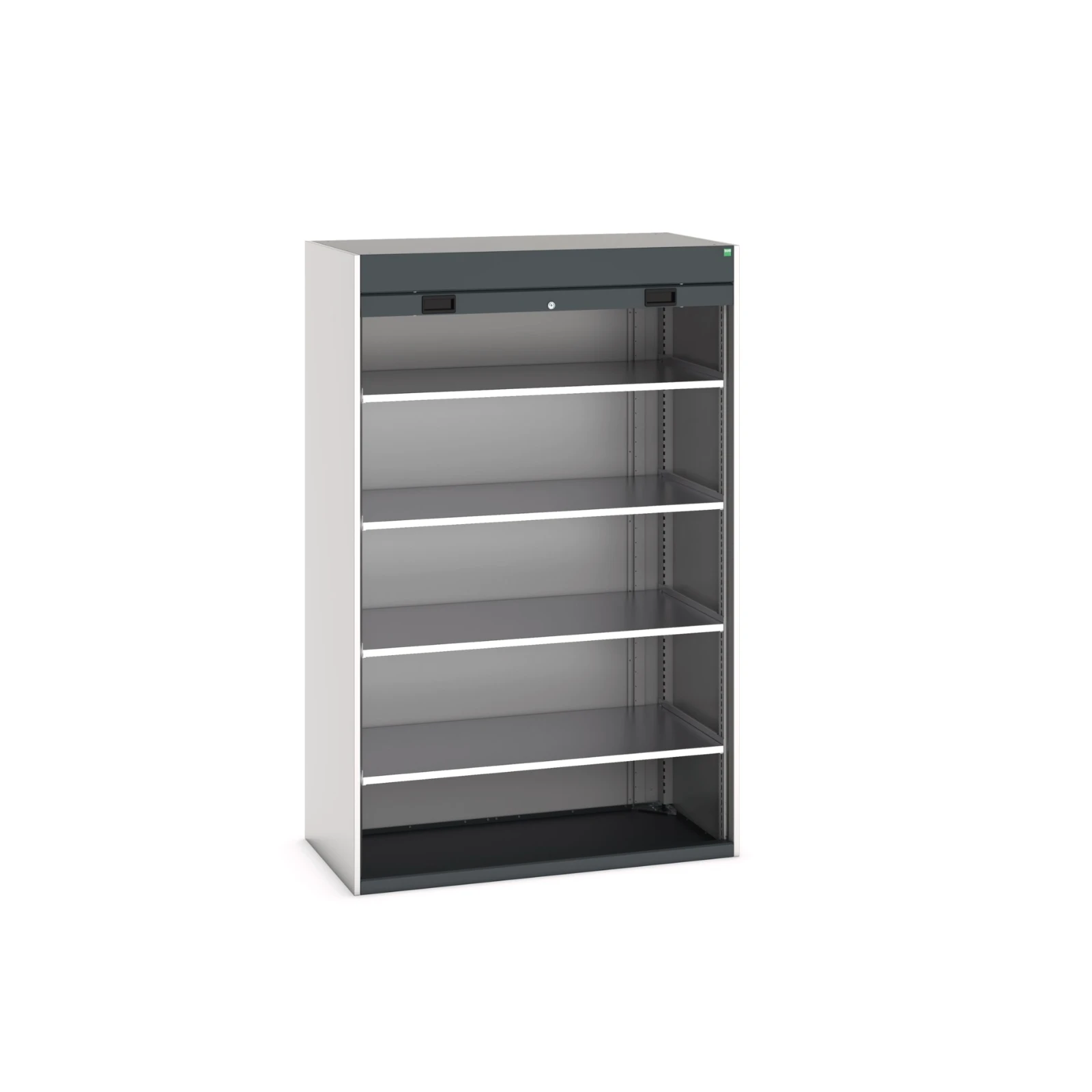 bott Cubio systeemkast 4 legborden roldeur hoogte 2000 mm RAL 7016
