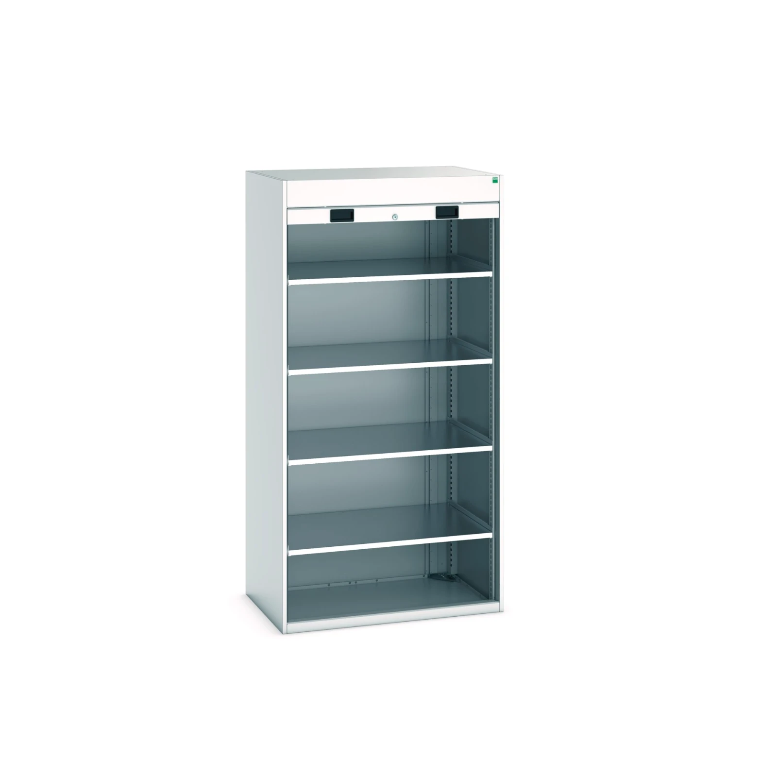 bott Cubio systeemkast 4 legborden hoogte 2000 mm RAL 7035