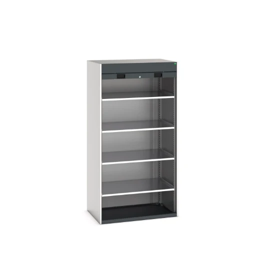 bott Cubio systeemkast 4 legborden hoogte 2000 mm RAL 7016