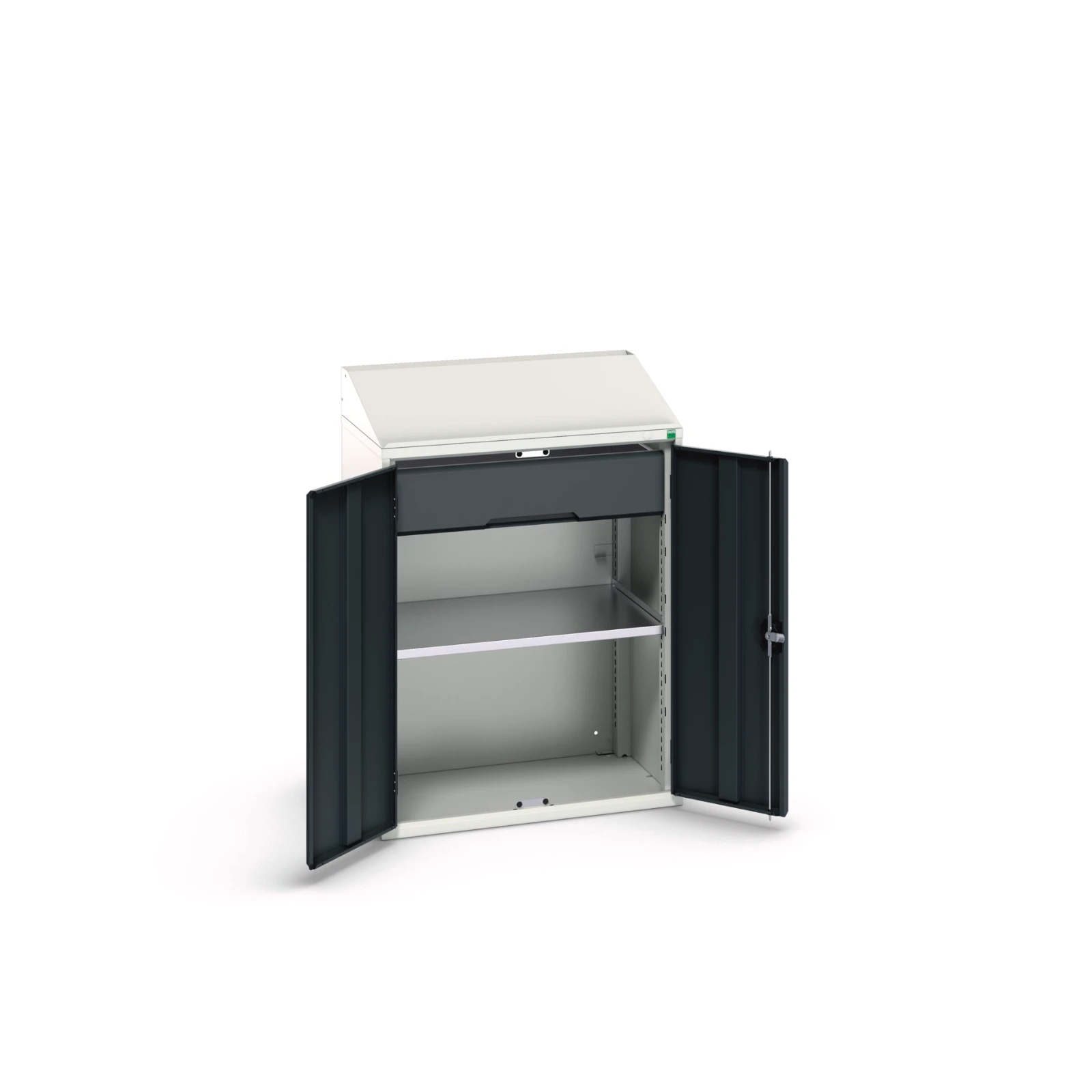 bott Verso systeemkast 800x550x1130mm 1 legbord 1 rail  RAL 7016