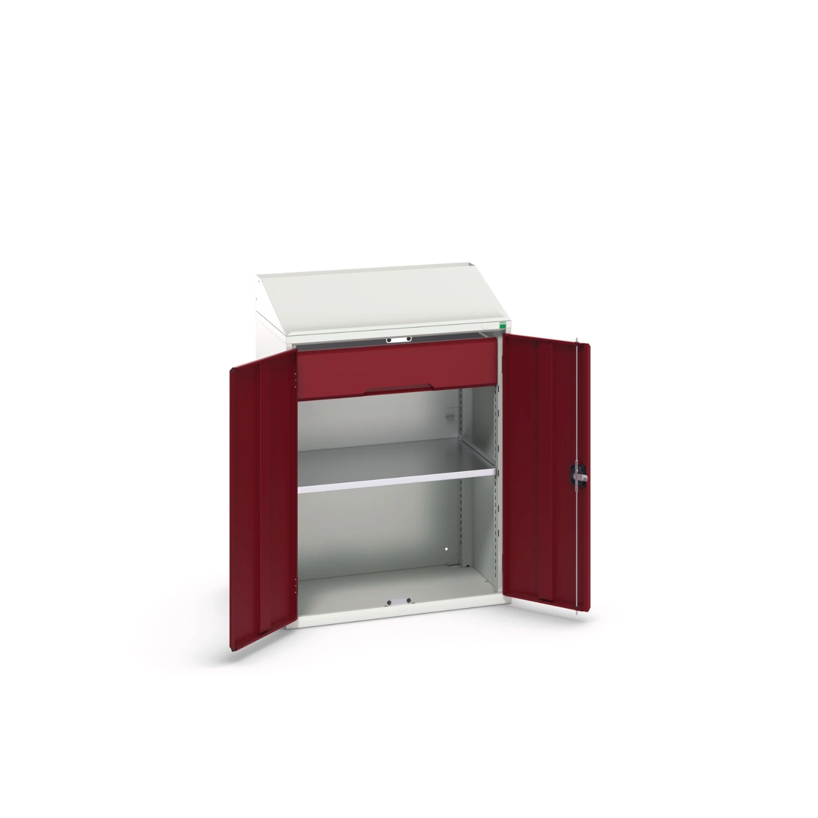 bott Verso systeemkast 800x550x1130mm 1 legbord 1 rail  RAL 3004