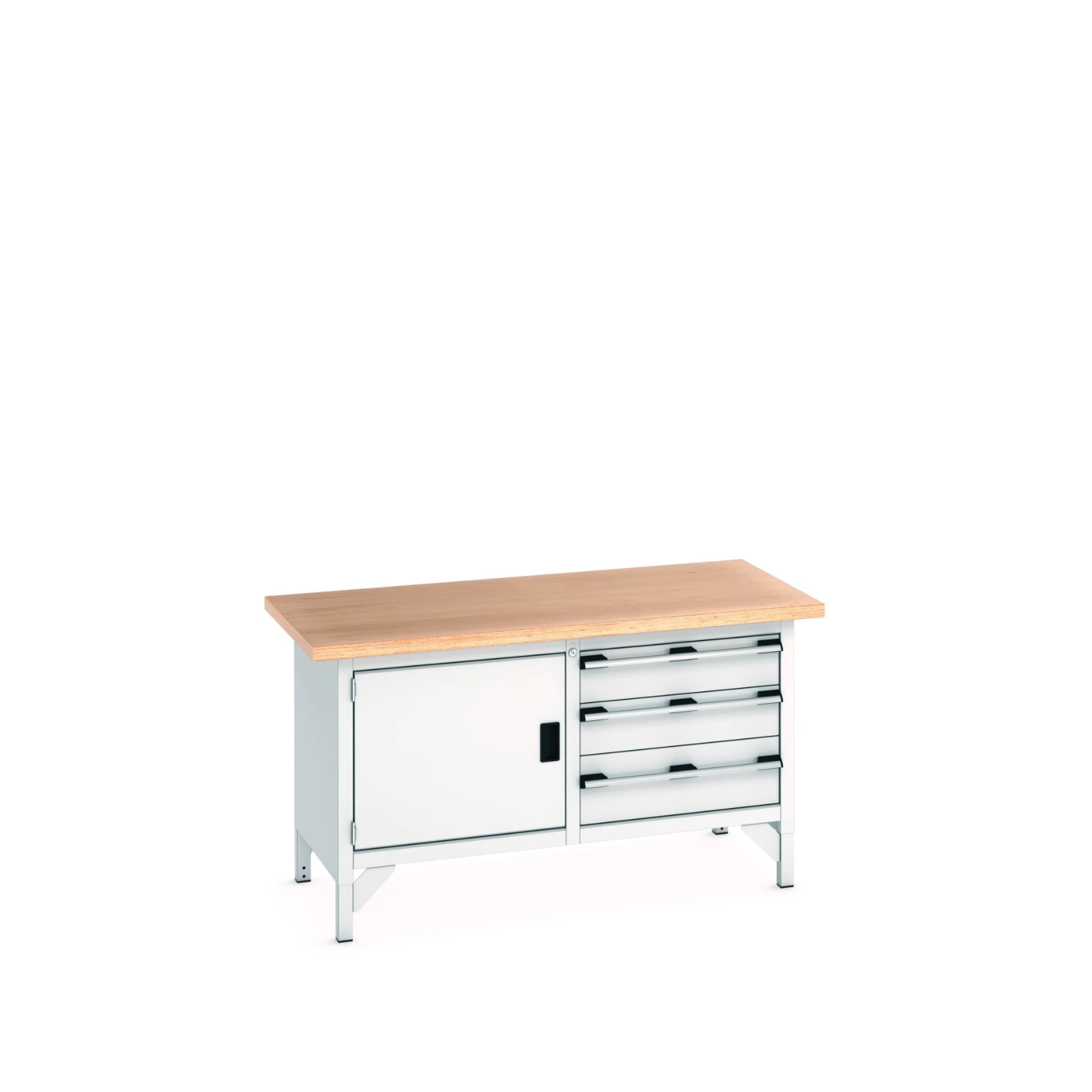 bott Cubio werkbank Multiplex Breedte 1500 mm RAL 7035