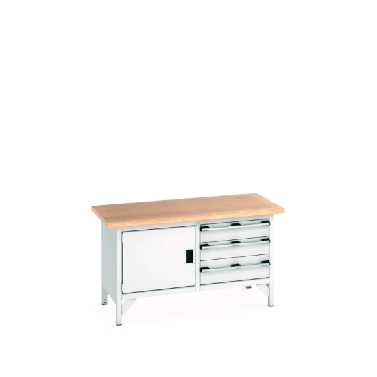 bott Cubio werkbank Multiplex Breedte 1500 mm RAL 7035