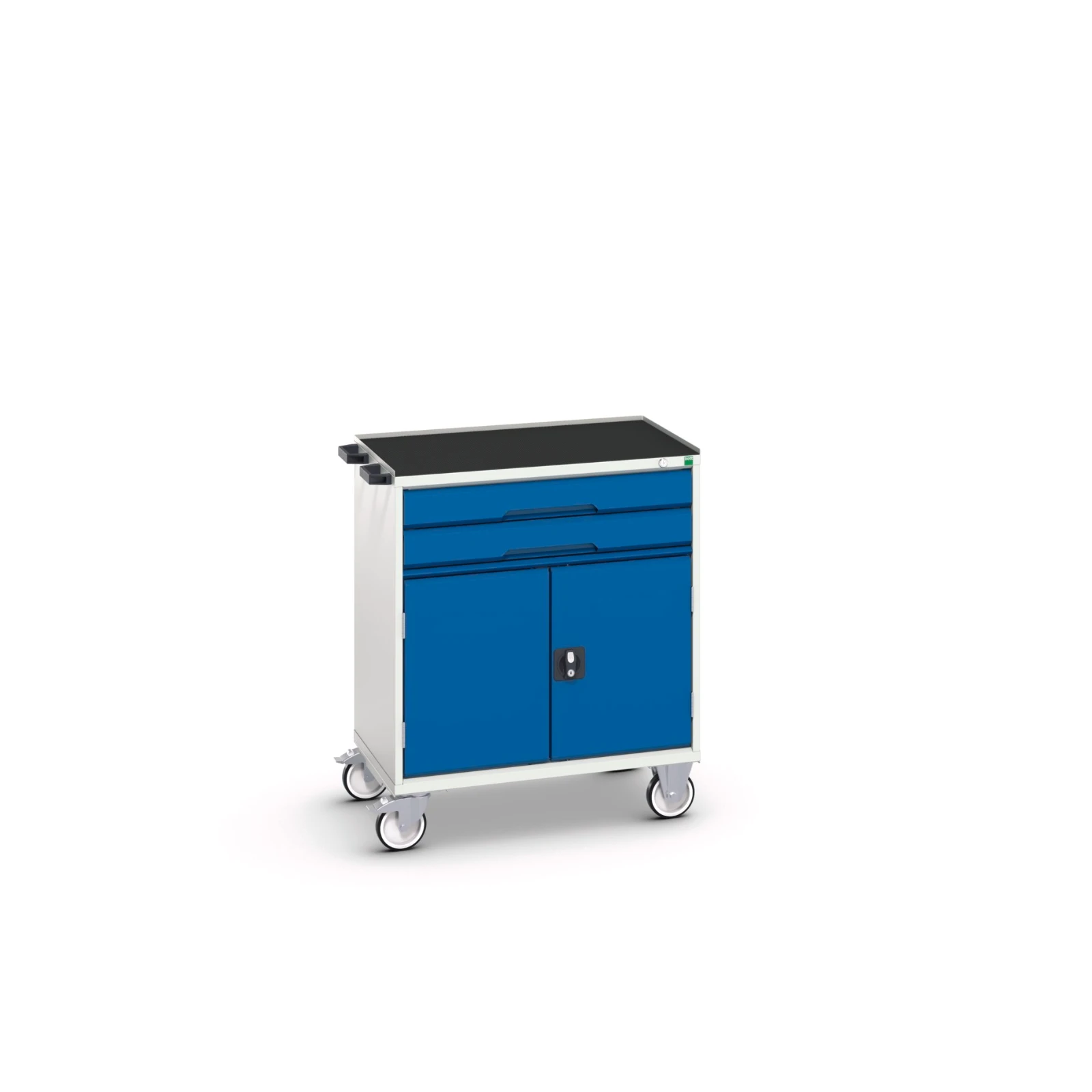 bott Verso mobiele kast 800x550x965mm 2 laden 2 deuren top tray RAL 5010