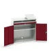 bott Verso computerkast 1050x550x1130mm 1 legbord 1 schuiflade 2 deuren RAL 3004