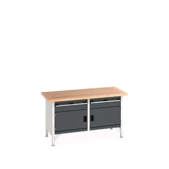 bott Cubio werkbank Multiplex 2 laden Breedte 1500 mm 7016