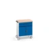 bott Verso mobiele kast 800x600x980mm 2 laden 2 deuren lino top RAL 5010