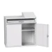 bott Verso computerkast 1050x550x1130mm 1 legbord 1 schuiflade 2 deuren RAL 7035