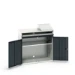 bott Verso computerkast 1050x550x1130mm 1 legbord 1 schuiflade 2 deuren RAL 7016