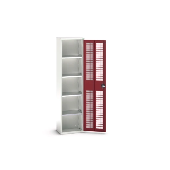 bott Verso kast gevleugelde deuren 525x350x2000mm 4 legborden RAL 3004