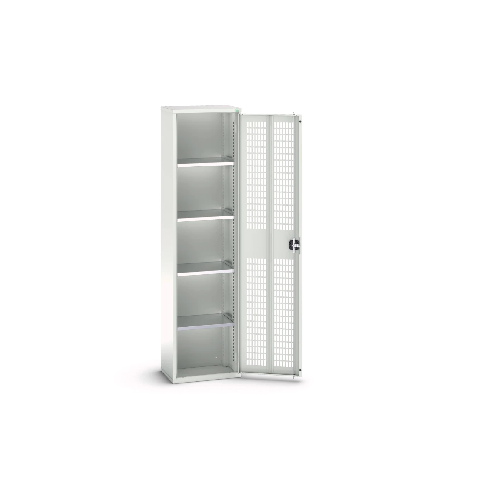 bott Verso kast gevleugelde deuren 525x350x2000mm 4 legborden RAL 7035