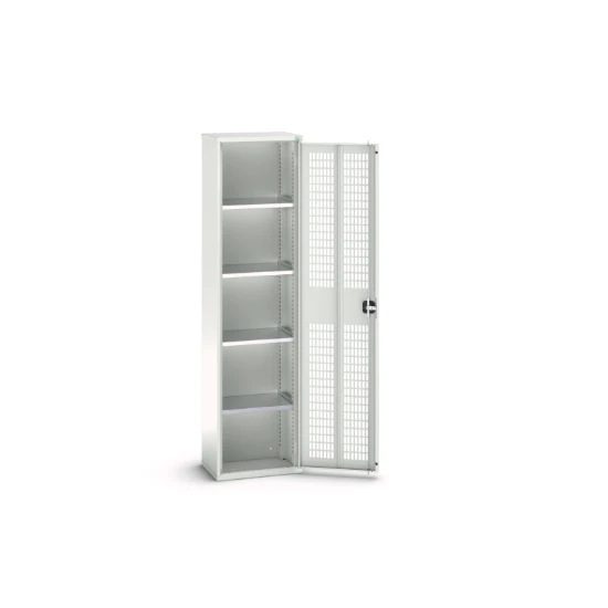 bott Verso kast gevleugelde deuren 525x350x2000mm 4 legborden RAL 7035