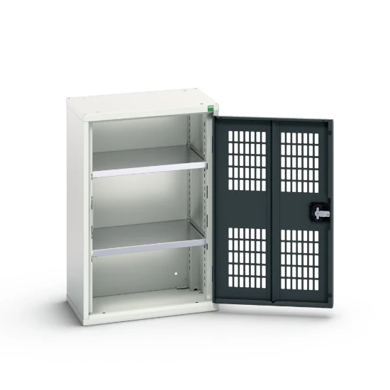 bott Verso kast gevleugelde deuren 525x350x800mm 2 legborden RAL 7016