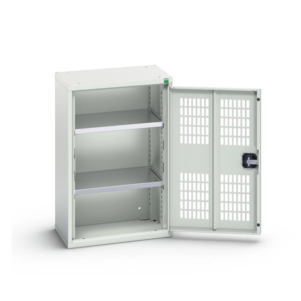bott Verso kast gevleugelde deuren 525x350x800mm 2 legborden RAL 7035