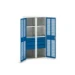 bott Verso kast gevleugelde deuren 1050x550x2000mm 4 legborden 8 lades RAL 5010