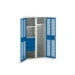 bott Verso kast gevleugelde deuren 1050x550x2000mm 3 legborden 4 lades 1 rail RAL 3004