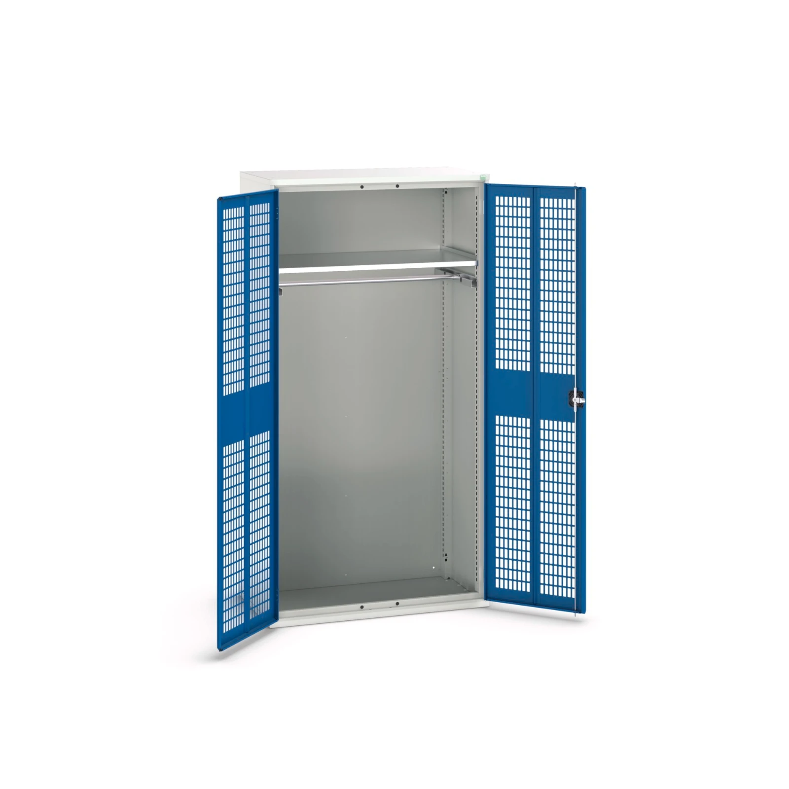 bott Verso kast gevleugelde deuren 1050x550x2000mm 1 legbord 1 rail RAL 5010
