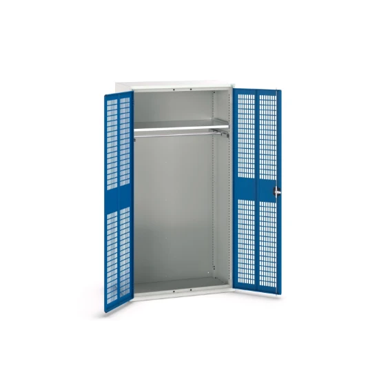 bott Verso kast gevleugelde deuren 1050x550x2000mm 1 legbord 1 rail RAL 5010