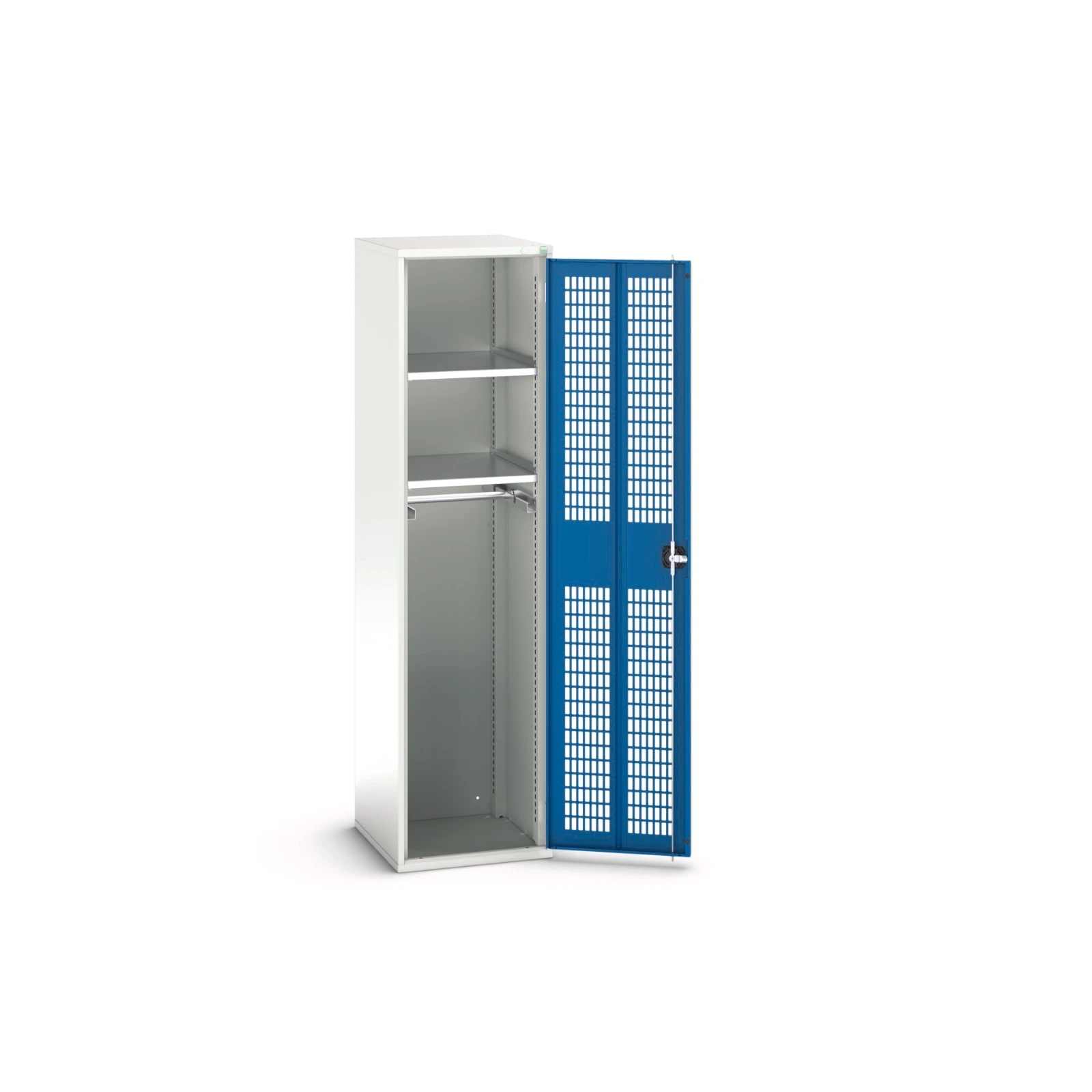 bott Verso kast gevleugelde deuren 525x550x2000mm 2 legborden 1 stang RAL 5010