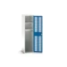 bott Verso kast gevleugelde deuren 525x550x2000mm 2 legborden 1 stang RAL 5010