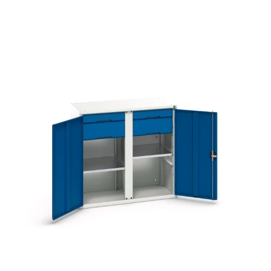bott Verso systeemkast 1050x550x1000mm 2 legborden 4 lades RAL 5010