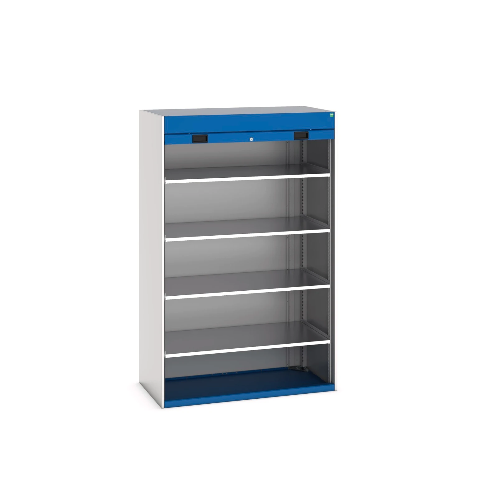 bott Cubio systeemkast 4 legborden roldeur hoogte 2000 mm RAL 5010