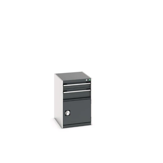 bott Cubio schuifladenkast hoogte 800 mm RAL 7016