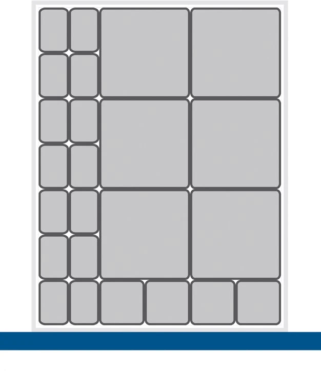 bott Cubio indelingsassortiment EKK-5675-1 RAL 7011