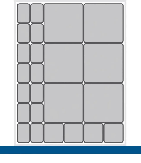 bott Cubio indelingsassortiment EKK-5675-1 RAL 7011