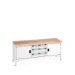 bott Cubio werkbank Multiplex 3 laden 2 deuren Breedte 2000 mm RAL 7035