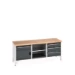 bott Cubio werkbank Multiplex 1 deur 4 laden Breedte 2000 mm RAL 7016