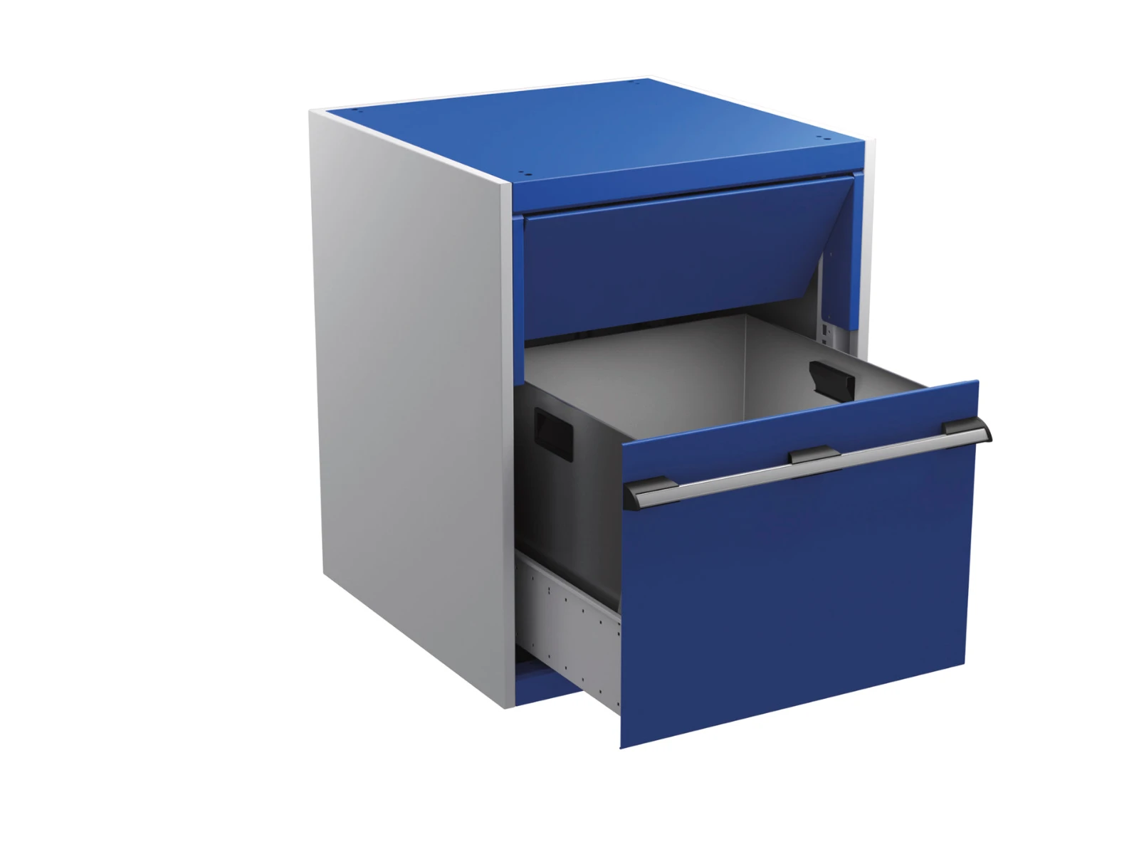 bott Cubio kast met afvalbak 650x650x900mm RAL 5010