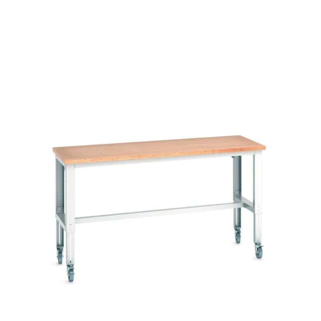 bott Cubio Verrijdbare Werktafel Breedte 2000 Hoogte 840-1140 mm RAL 7035