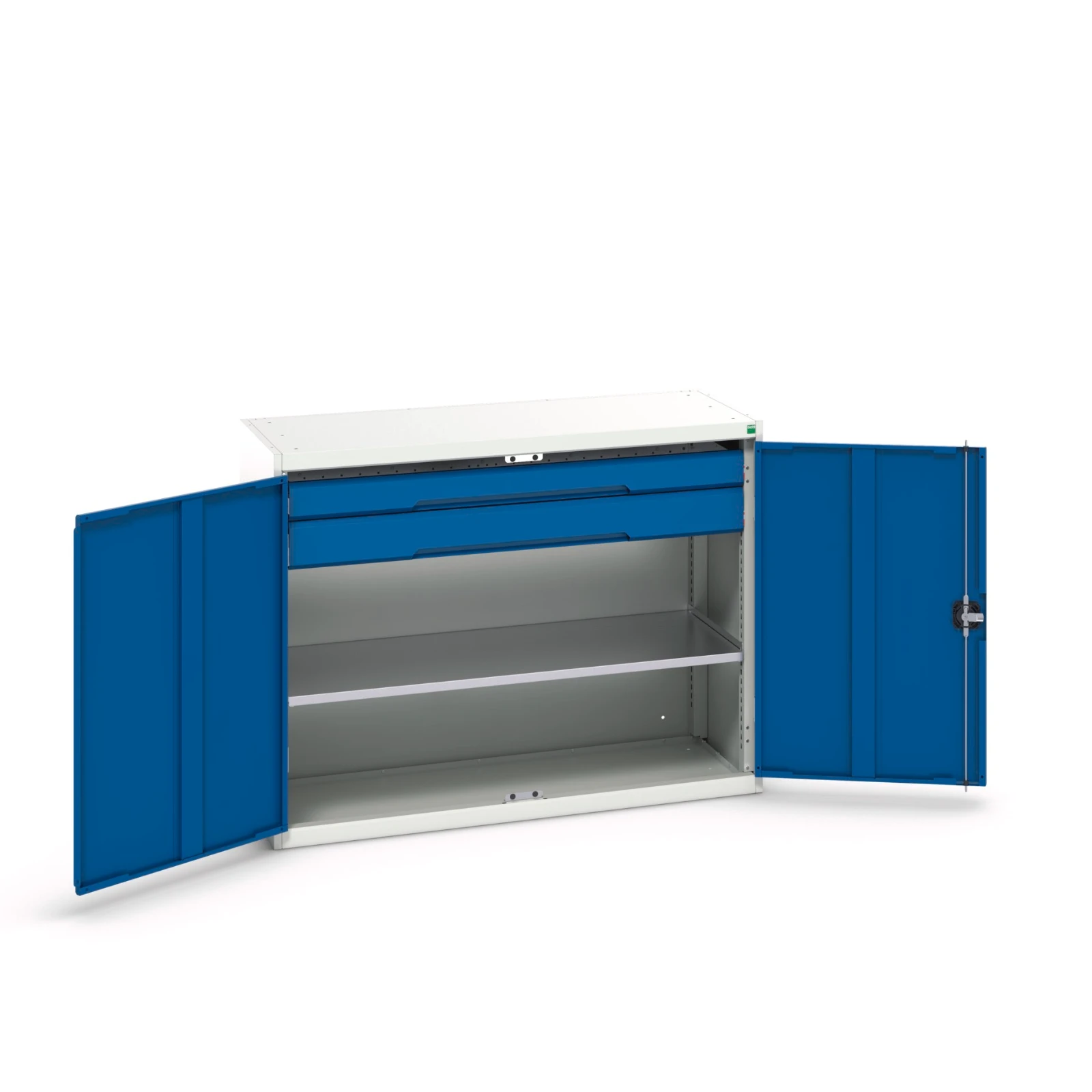 bott Verso hangkast 1300x550x1000mm 1 legbord 2 laden RAL 5010