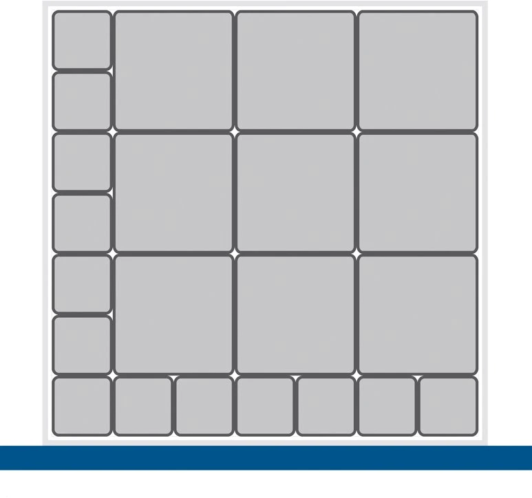 bott Cubio indelingsassortiment EKK-66100-1 RAL 7011