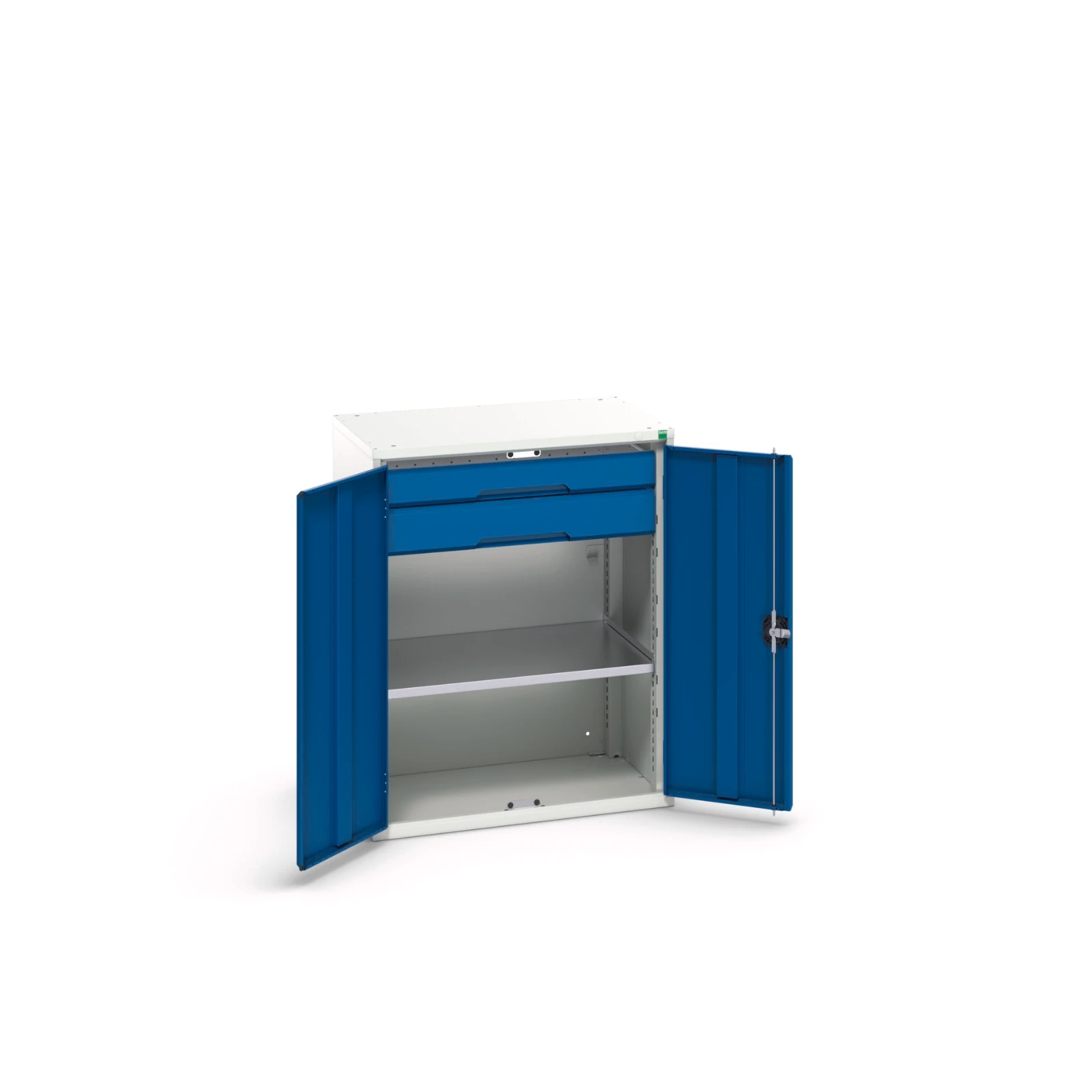 bott Verso systeemkast 800x550x1000mm 1 legbord 2 laden RAL 5010