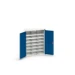 bott Verso systeemkast 800x350x1000mm 21 compartimenten RAL 5010