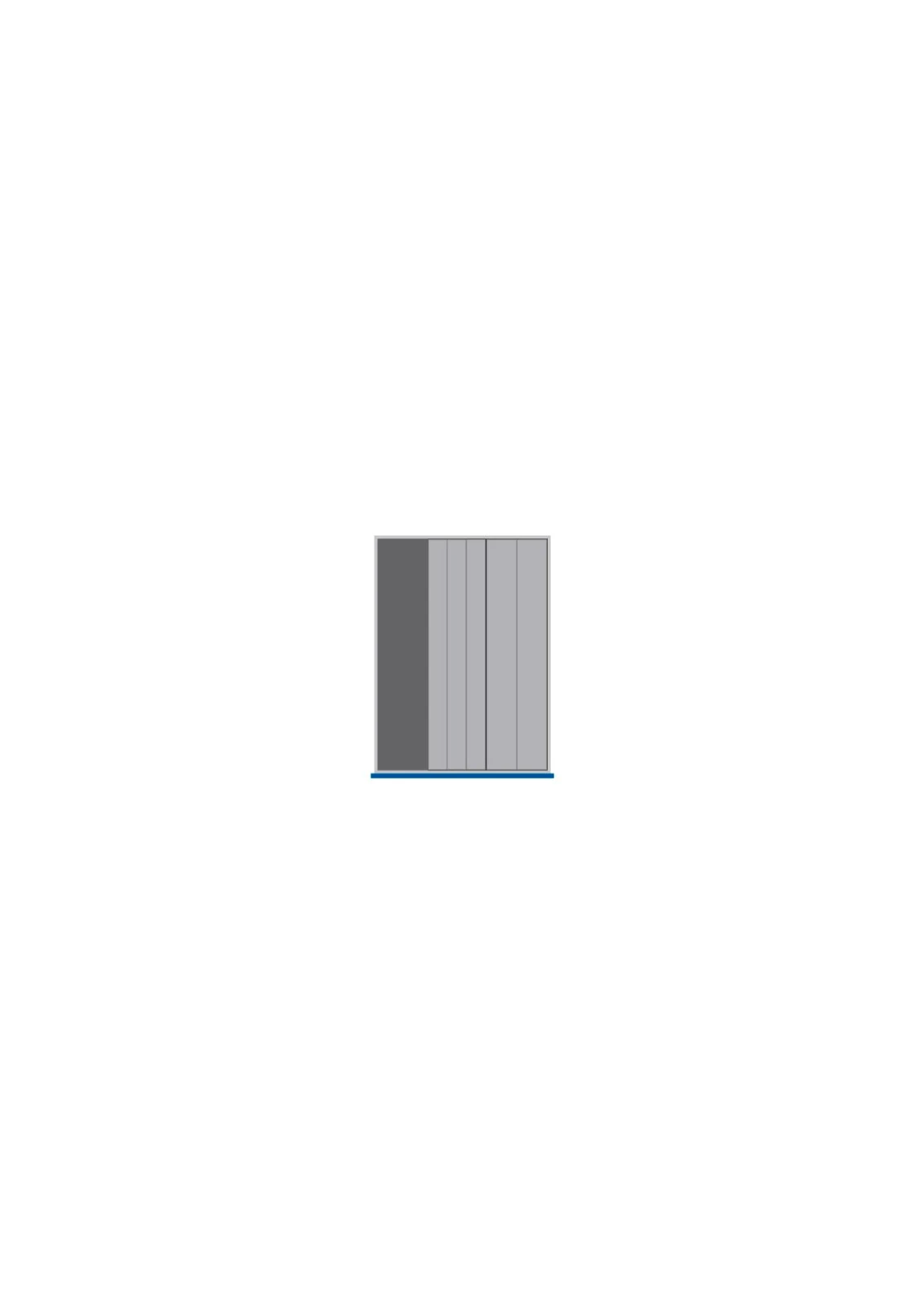 bott Cubio indelingsassortiment 525x650x28mm RAL 7011