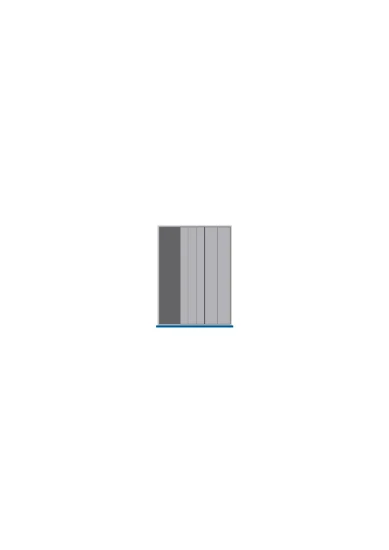 bott Cubio indelingsassortiment 525x650x28mm RAL 7011