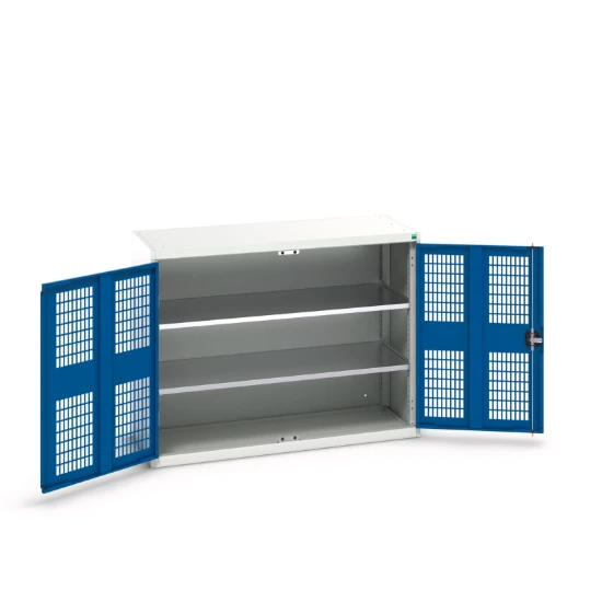 bott Verso kast gevleugelde deuren 1300x550x1000mm 2 legborden RAL 5010