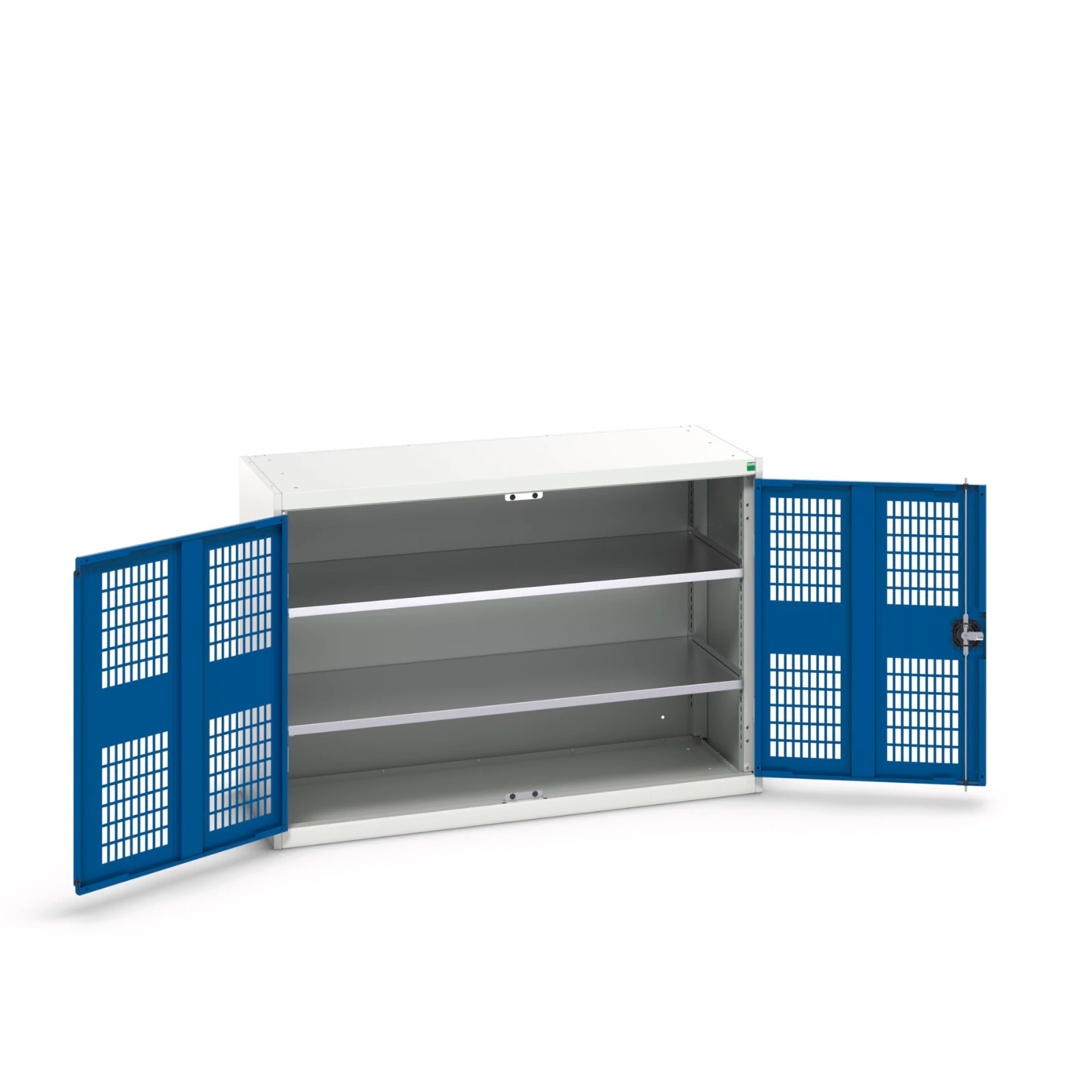 bott Verso kast gevleugelde deuren 1300x550x900mm 2 legborden RAL 5010