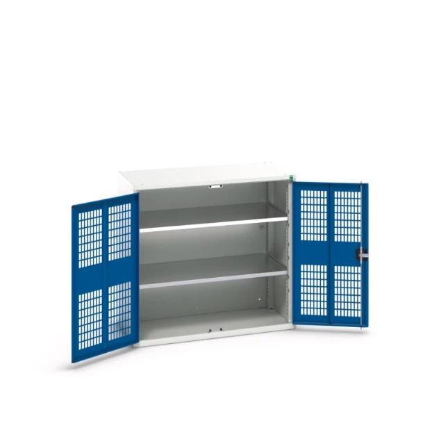 bott Verso kast gevleugelde deuren 1050x550x1000mm 2 legborden RAL 5010