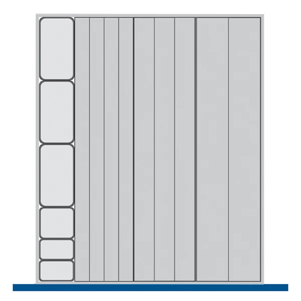 bott Cubio indelingsassortiment 650x750x28mm RAL 7011