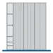 bott Cubio indelingsassortiment 650x750x28mm RAL 7011